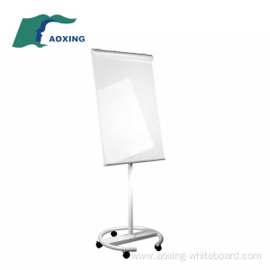 Portable Round Base Mobile Magnetic Flipchart Whiteboard